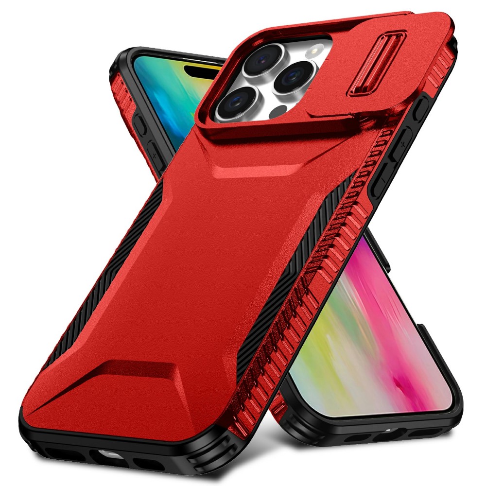  iPhone 16 Pro Skal CamShield Hybrid Röd