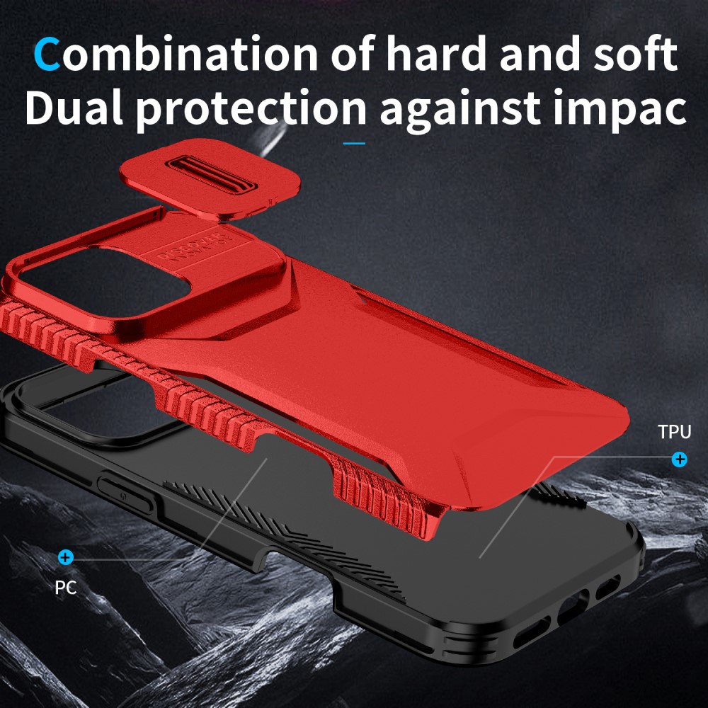  iPhone 16 Pro Skal CamShield Hybrid Röd