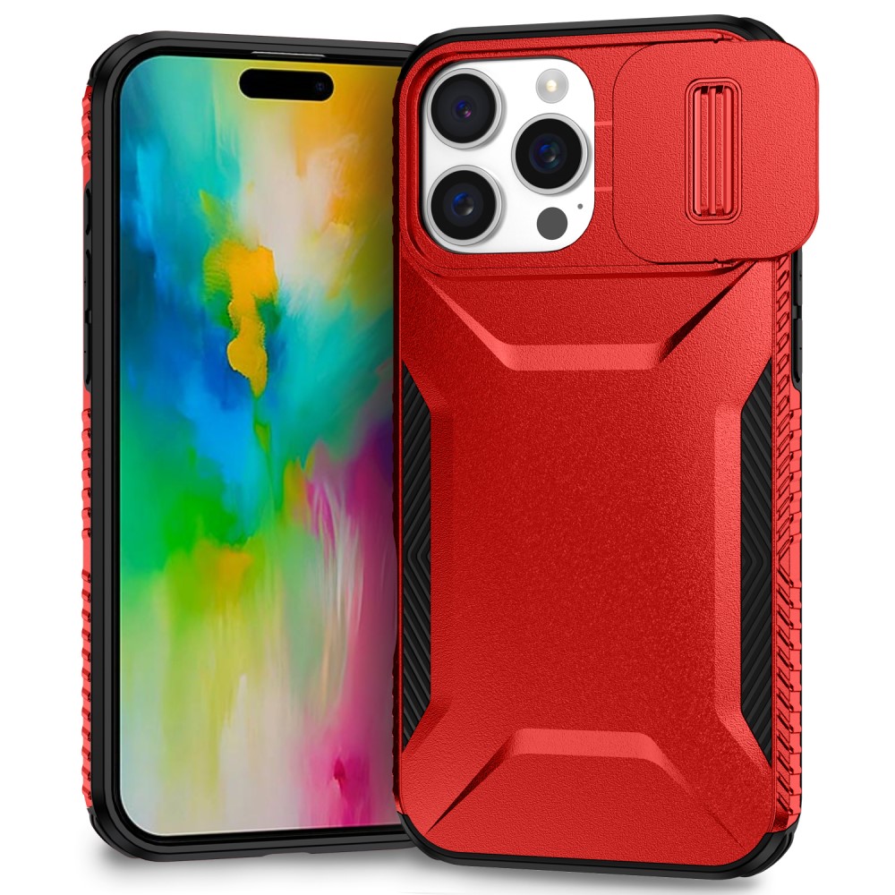  iPhone 16 Pro Max Skal CamShield Hybrid Röd