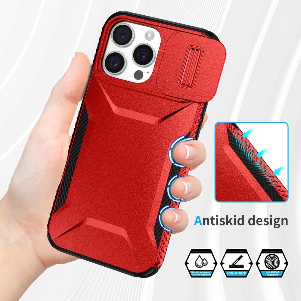  iPhone 16 Pro Max Skal CamShield Hybrid Röd