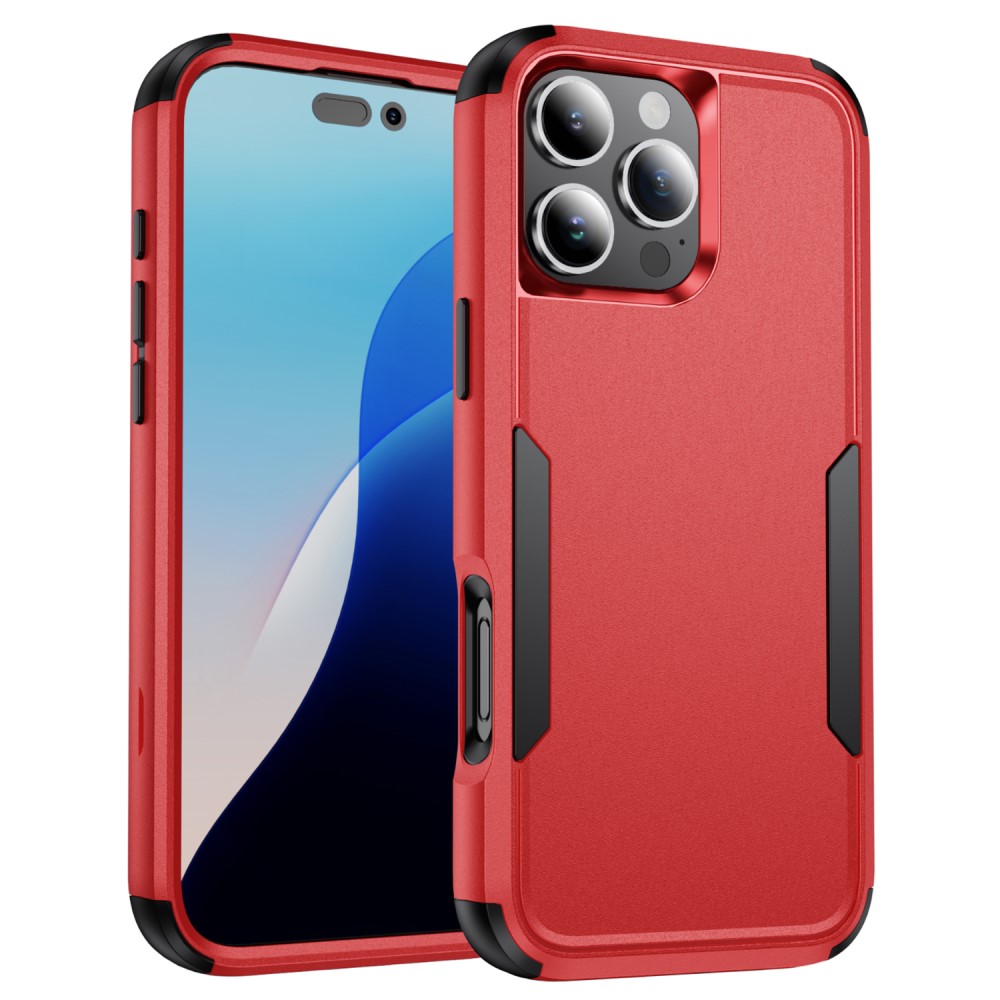  iPhone 16 Pro Max Skal Extreme Shockproof Hybrid Röd