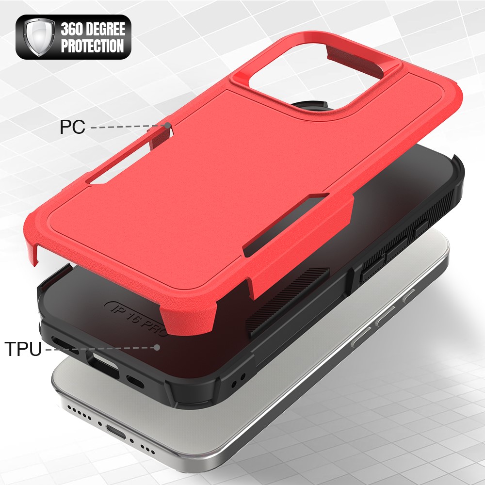  iPhone 16 Pro Skal Extreme Shockproof Röd
