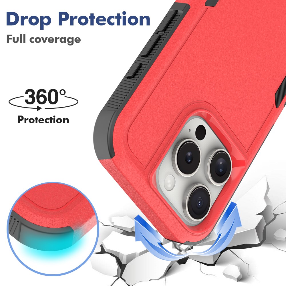  iPhone 16 Pro Skal Extreme Shockproof Röd