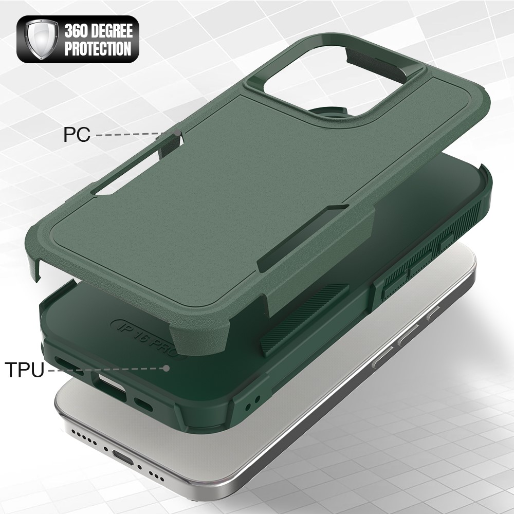  iPhone 16 Pro Skal Extreme Shockproof Grön