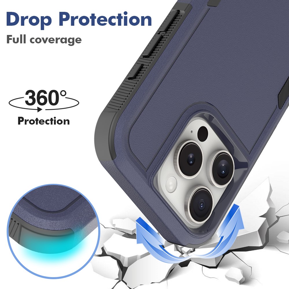  iPhone 16 Pro Skal Extreme Shockproof Mörk Blå