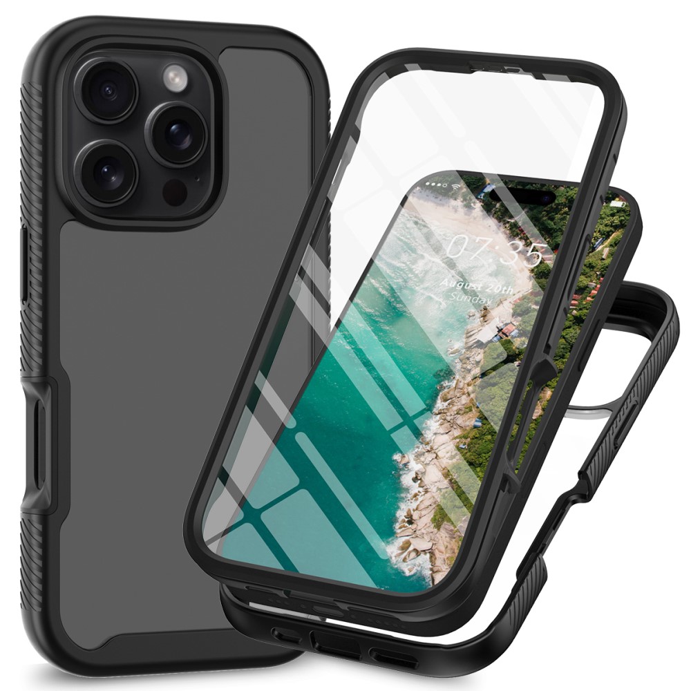 iPhone 16 Pro Max Skal 360 Hybrid Defence Svart