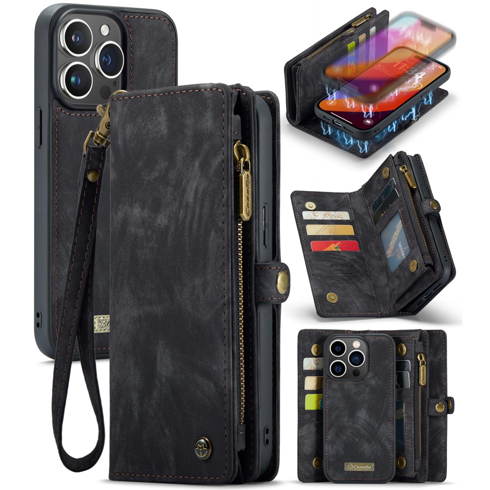 CASEME CASEME iPhone 16 Pro Fodral Multifunktionell Svart