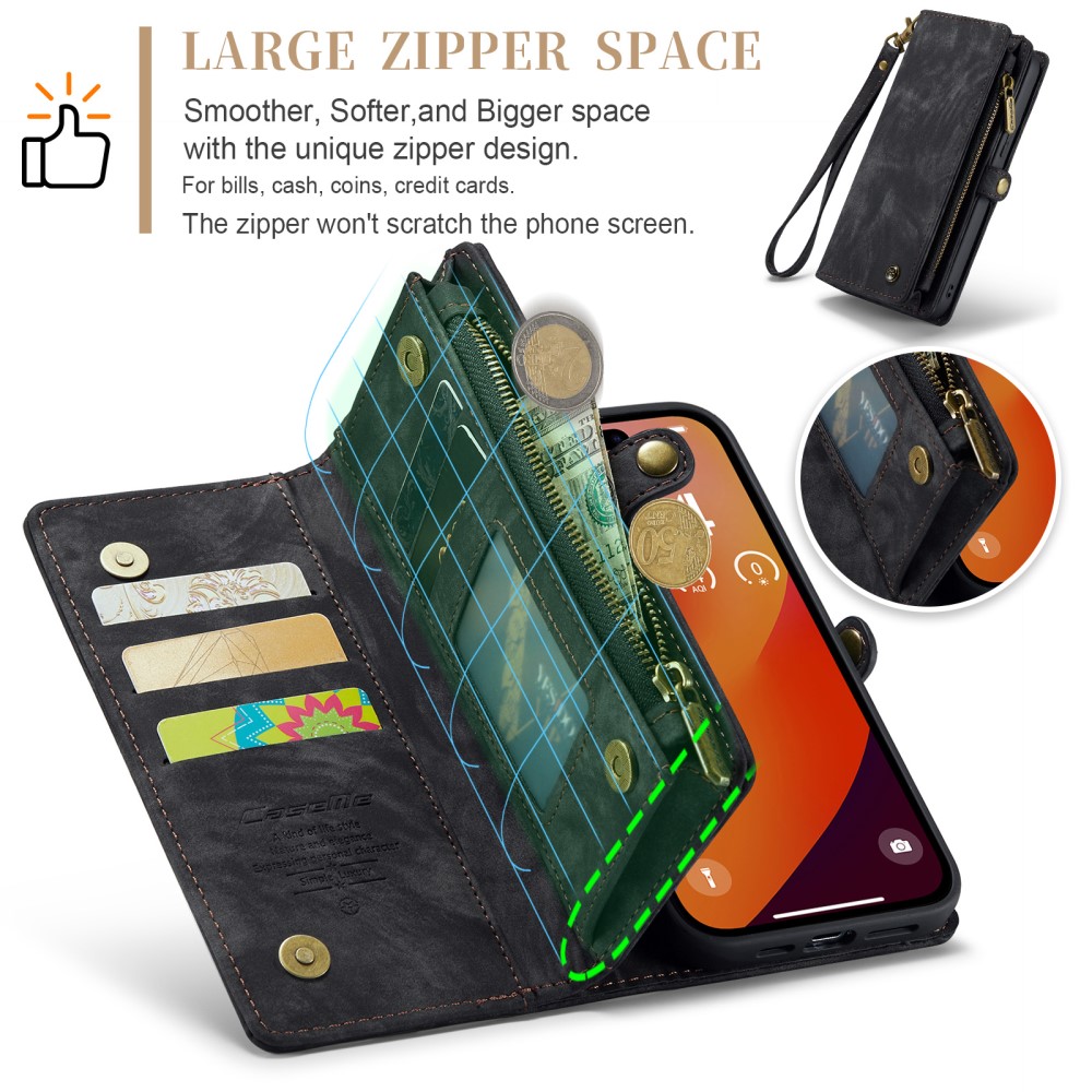 CASEME CASEME iPhone 16 Pro Fodral Multifunktionell Svart