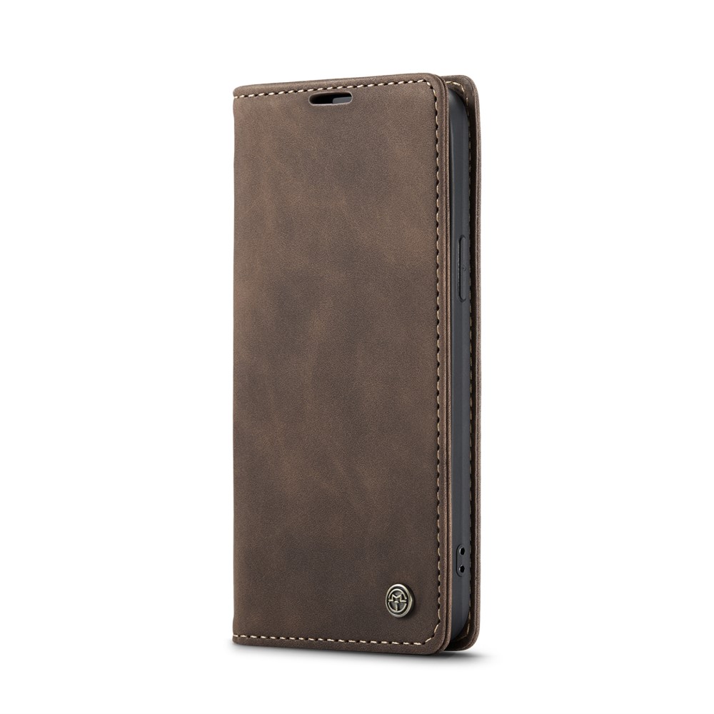 CASEME CASEME iPhone 16 Pro Fodral Flip Retro Läder Brun