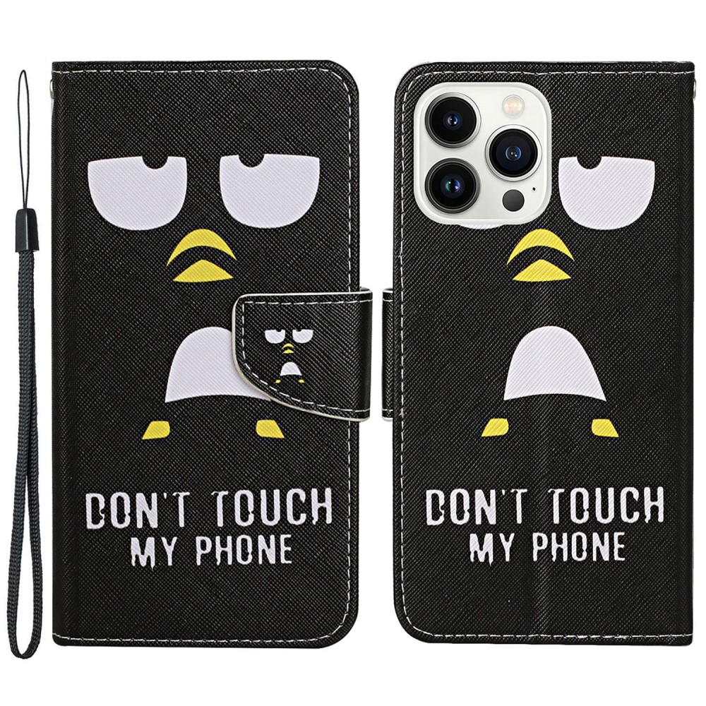  iPhone 16 Pro Fodral Med Tryck Dont Touch Pingvin