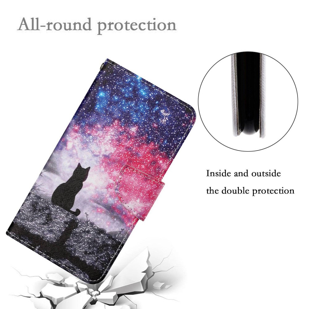  iPhone 16 Pro Fodral Med Tryck Galaxy Katt