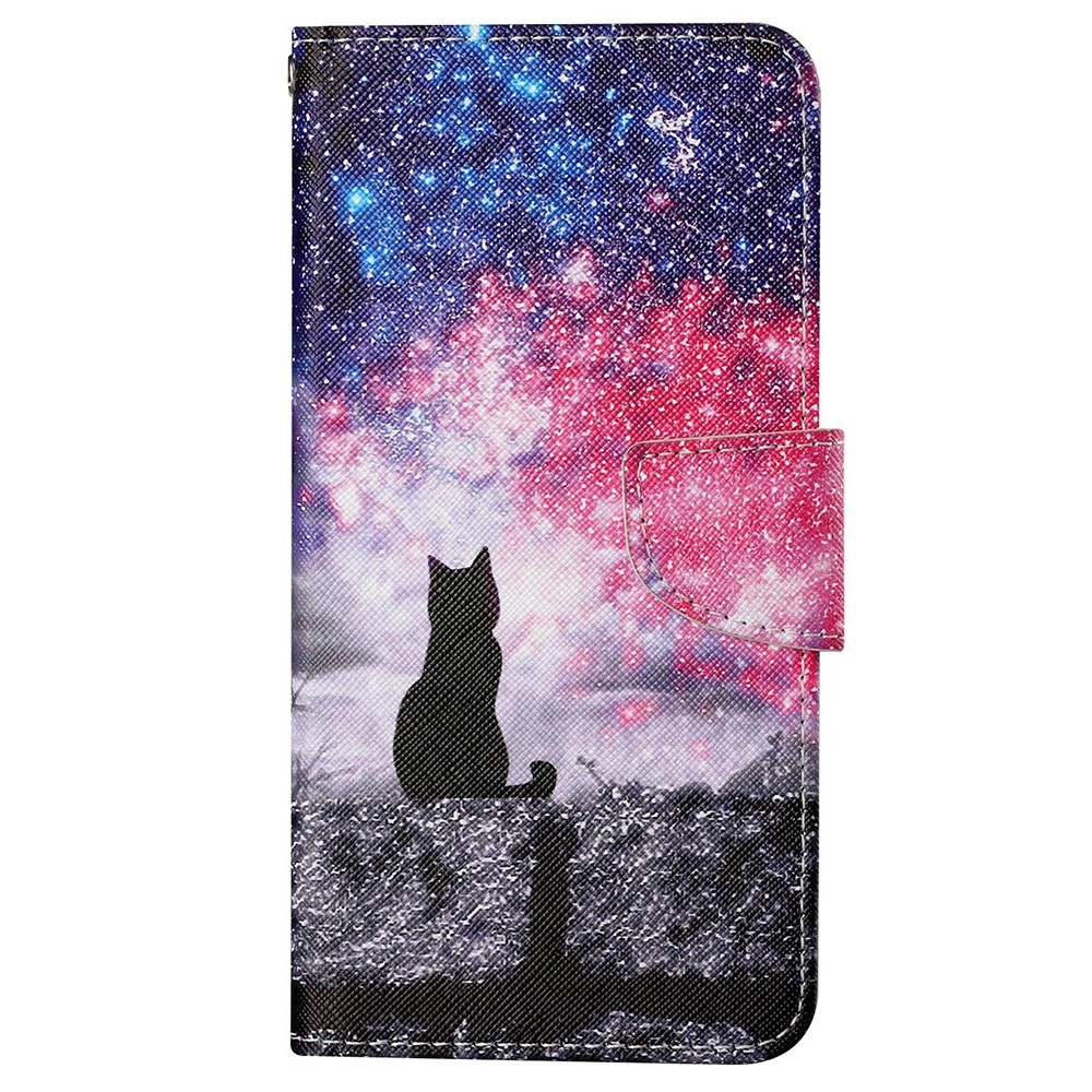  iPhone 16 Pro Fodral Med Tryck Galaxy Katt