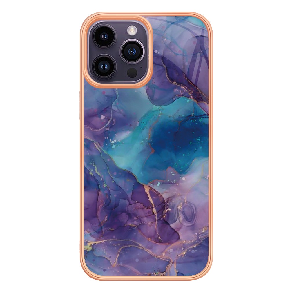  iPhone 16 Pro Max Skal TPU Marmor Lila