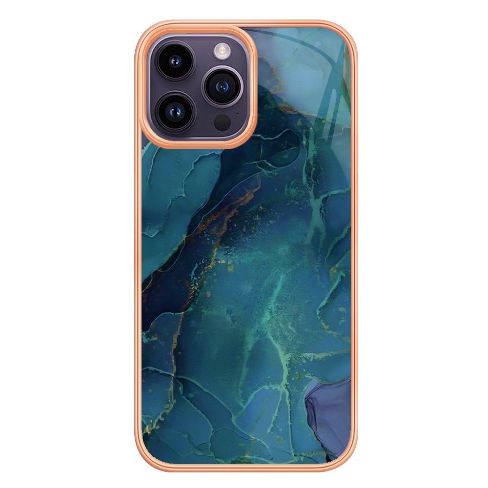  iPhone 16 Pro Max Skal TPU Marmor Grön