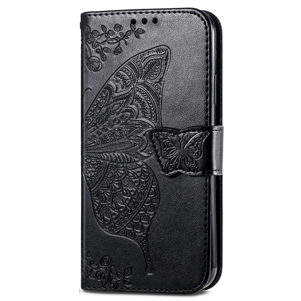  iPhone 16 Pro Max Fodral Med Fjäril Tryck Svart