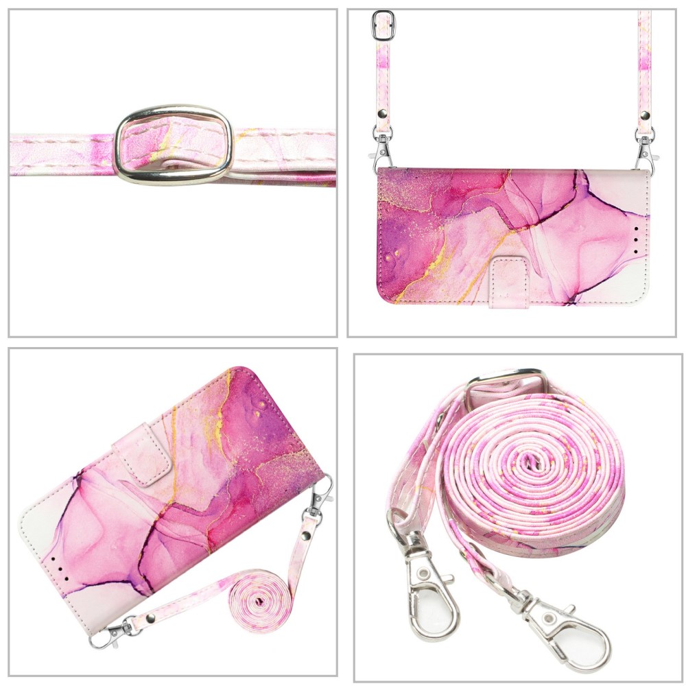 iPhone 16 Pro Max Fodral Marmor Rosa