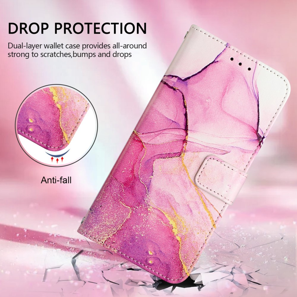  iPhone 16 Pro Max Fodral Marmor Rosa