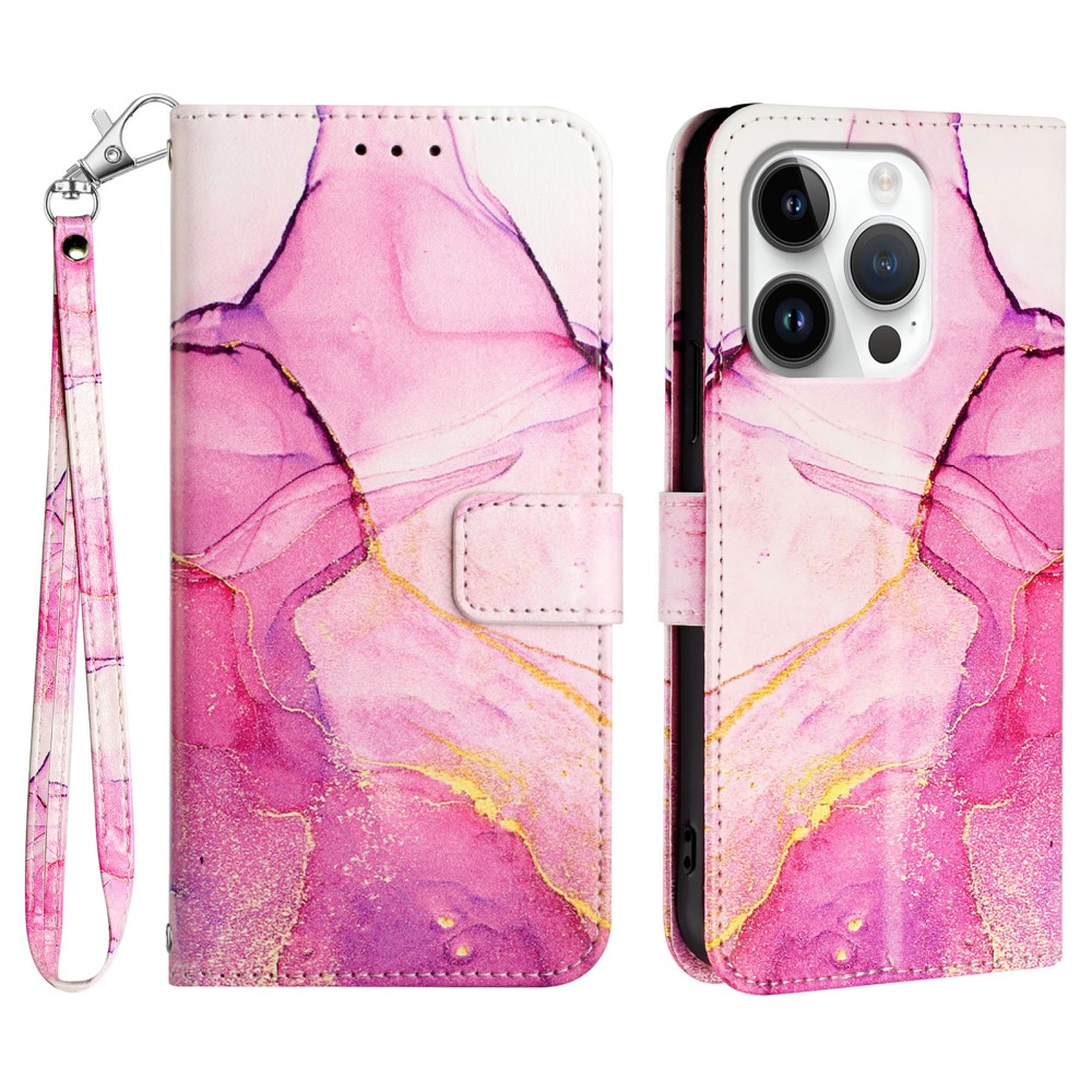  iPhone 16 Pro Fodral Marmor Rosa