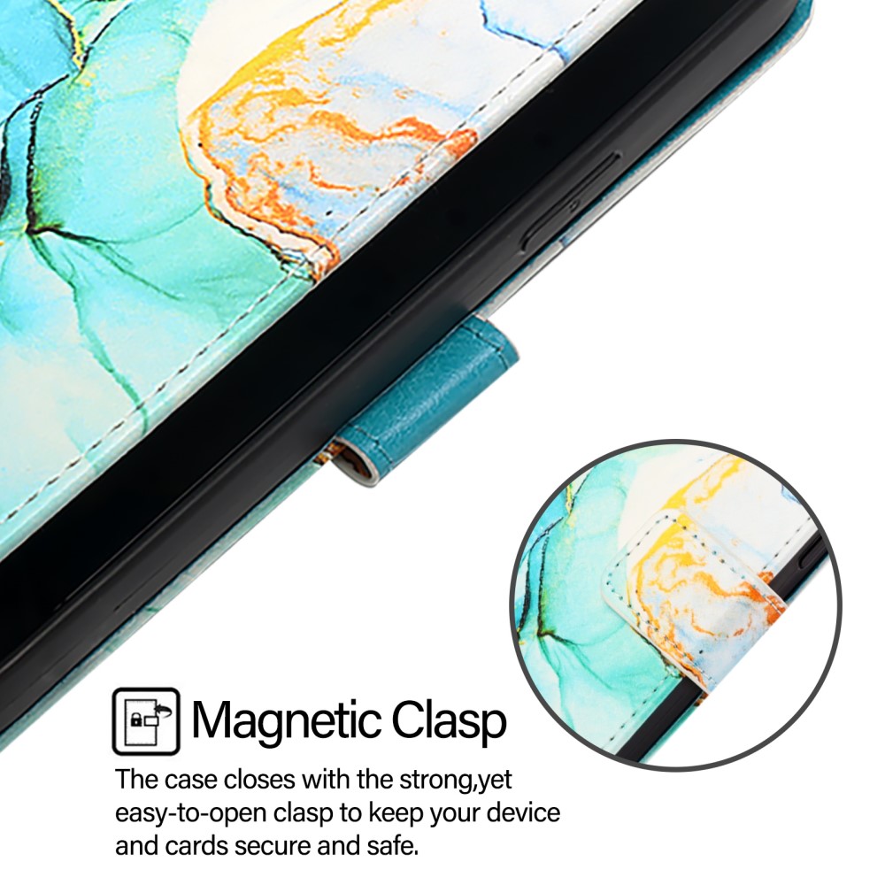  iPhone 16 Pro Fodral Marmor Grön