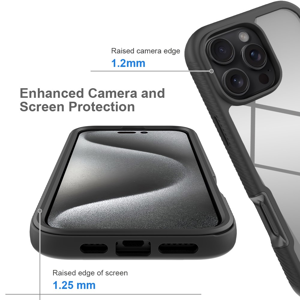  iPhone 16 Pro Max Skal MagSafe 360 Hybrid Defence Svart
