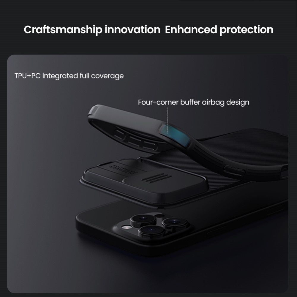 NILLKIN NILLKIN iPhone 16 Pro Skal MagSafe CamShield Pro Blå