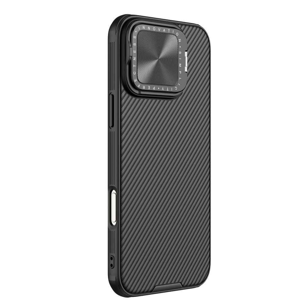NILLKIN NILLKIN iPhone 16 Pro Max Skal CamShield Prop Kickstand Svart