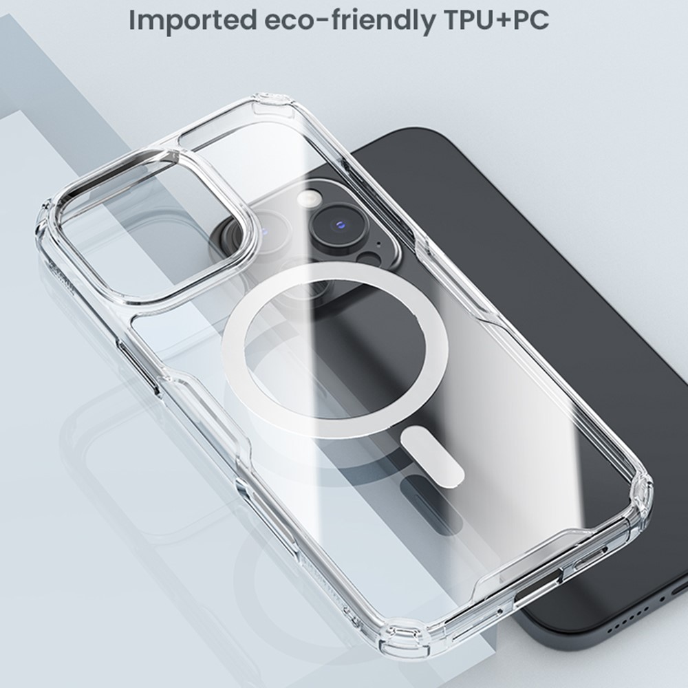 NILLKIN NILLKIN iPhone 16 Pro Max Skal MagSafe Pro Transparent