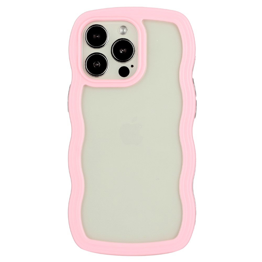  iPhone 16 Pro Max Skal Wavy Hybrid Rosa