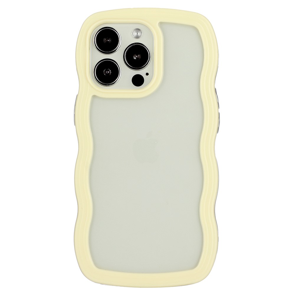  iPhone 16 Pro Max Skal Wavy Hybrid Gul