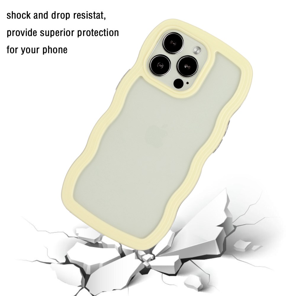  iPhone 16 Pro Max Skal Wavy Hybrid Gul