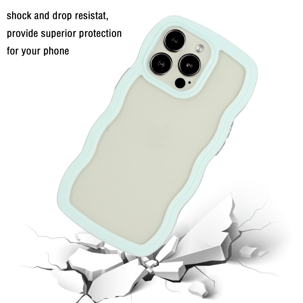  iPhone 16 Pro Max Skal Wavy Hybrid Ljus Blå