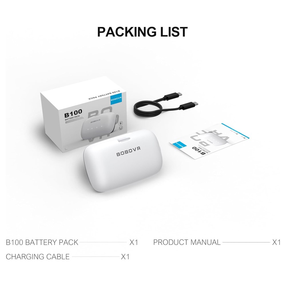 BOBOVR BOBOVR 10000 mAh B100 Batteripaket För BOBOVR S3 Pro