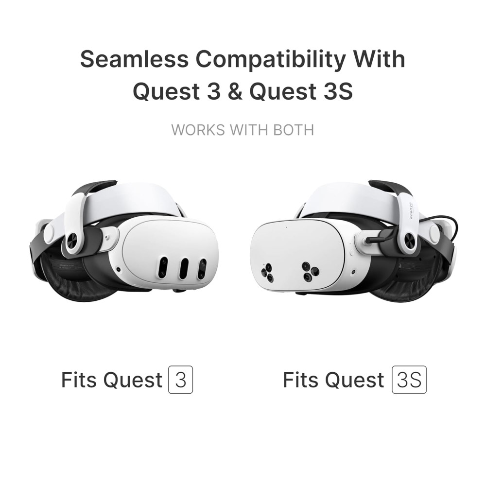 BOBOVR BOBOVR Meta Quest 3S/3 Huvudband Inkl. 5200 mAh Batteripaket