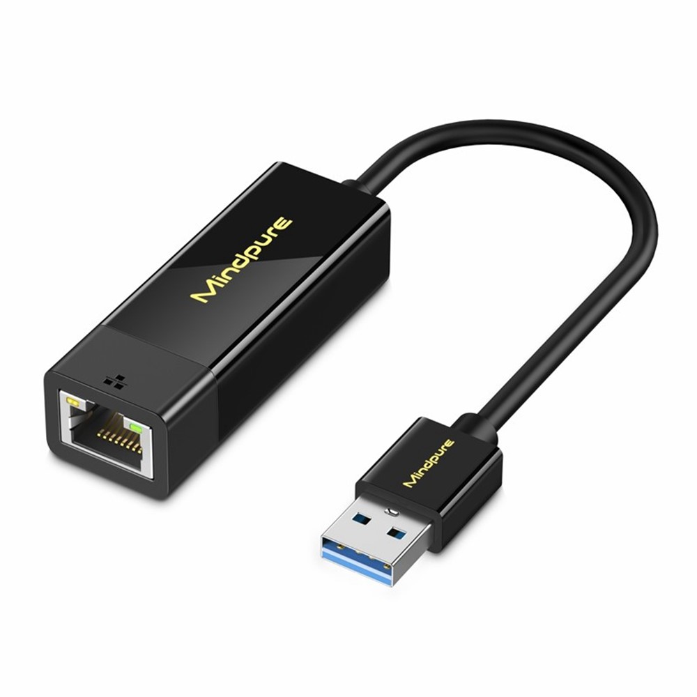 MINDPURE MINDPURE USB-A 2.0 - RJ45 Nätverksadapter Svart