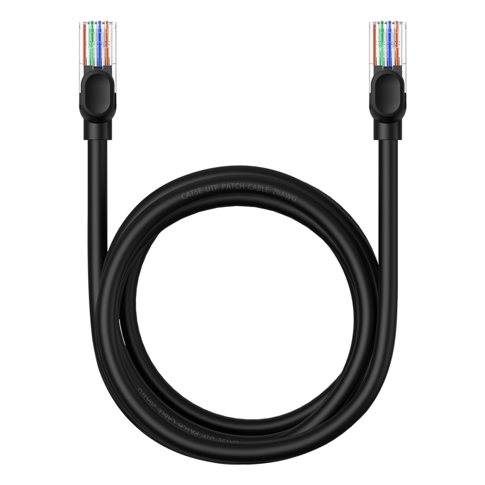 BASEUS BASEUS 2 m Cat5 RJ45 Nätverkskabel Svart