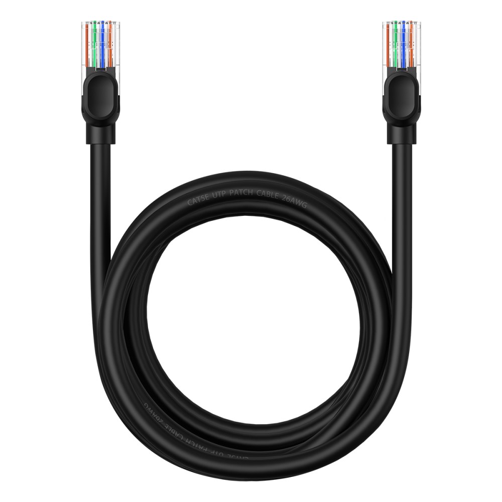 BASEUS BASEUS 3 m Cat5 RJ45 Nätverkskabel Svart
