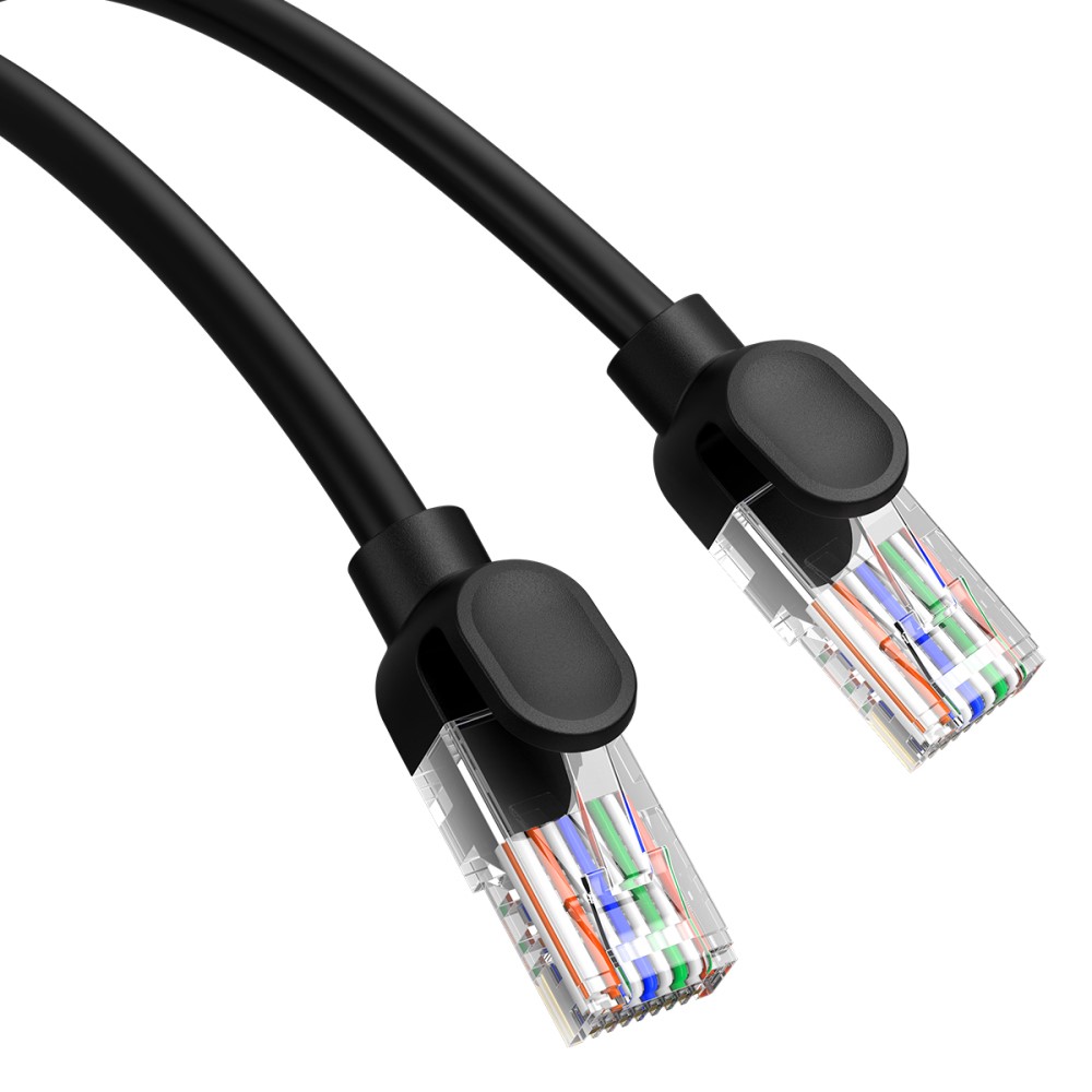 BASEUS BASEUS 3 m Cat5 RJ45 Nätverkskabel Svart