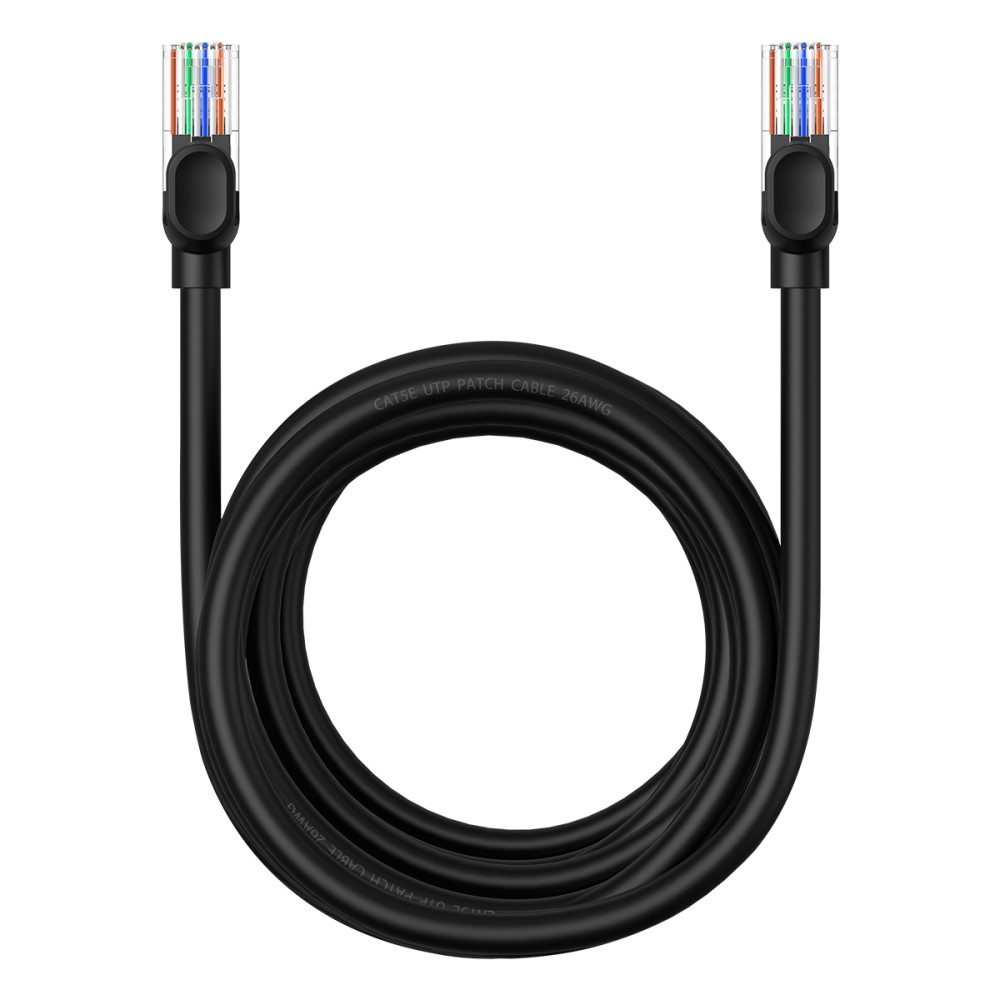 BASEUS BASEUS 5 m Cat5 RJ45 Nätverkskabel Svart