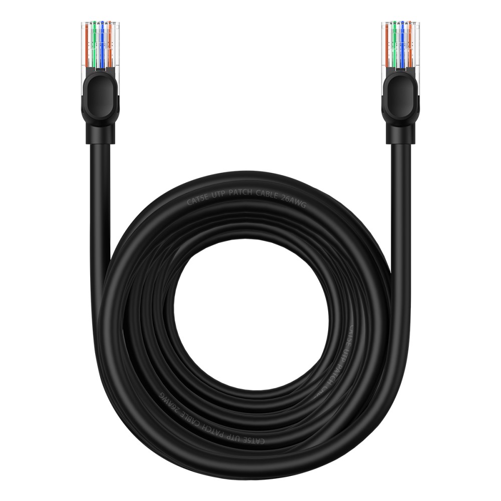 BASEUS BASEUS 10 m Cat5 RJ45 Nätverkskabel Svart