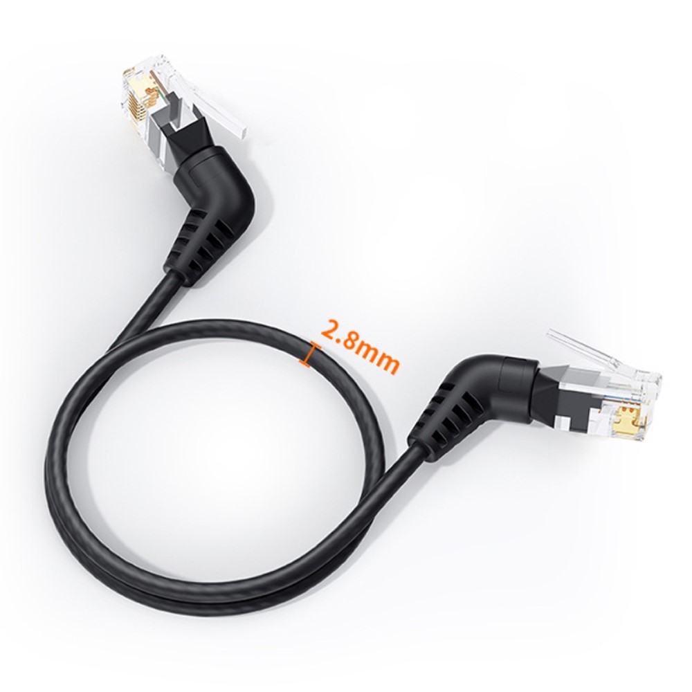 CableCreation CableCreation 2 m Cat6a RJ45 Nätverkskabel Svart