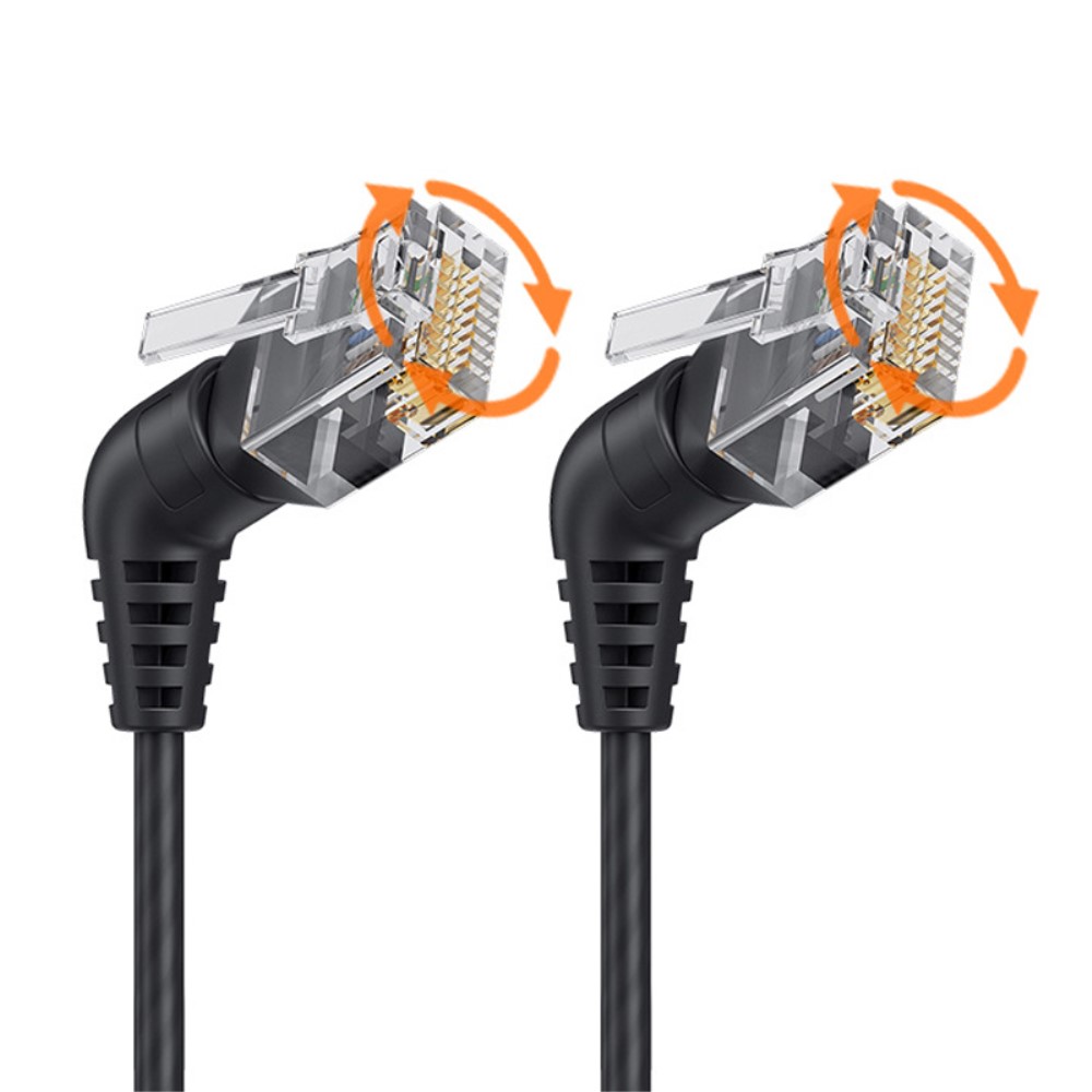 CableCreation CableCreation 1 m Cat6a RJ45 Nätverkskabel Svart