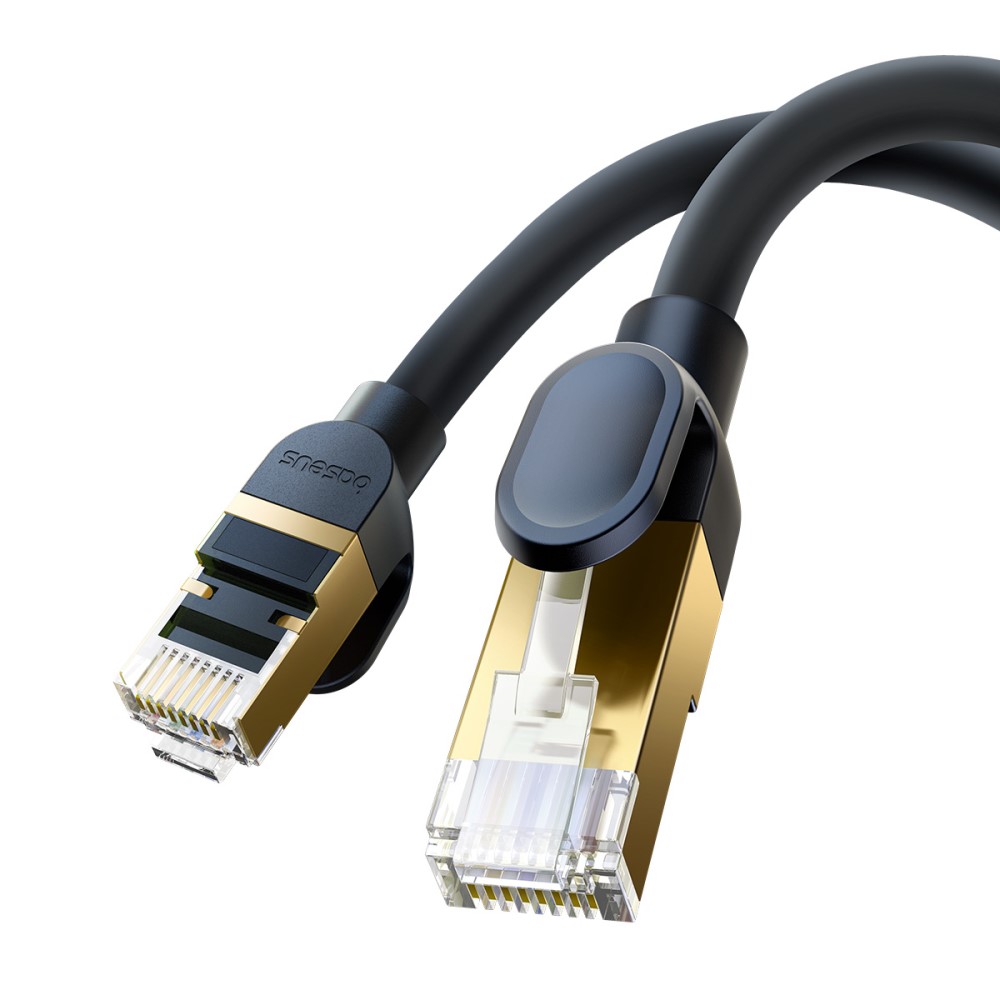 BASEUS BASEUS 1 m Cat8 40Gbps RJ45 Nätverkskabel Svart