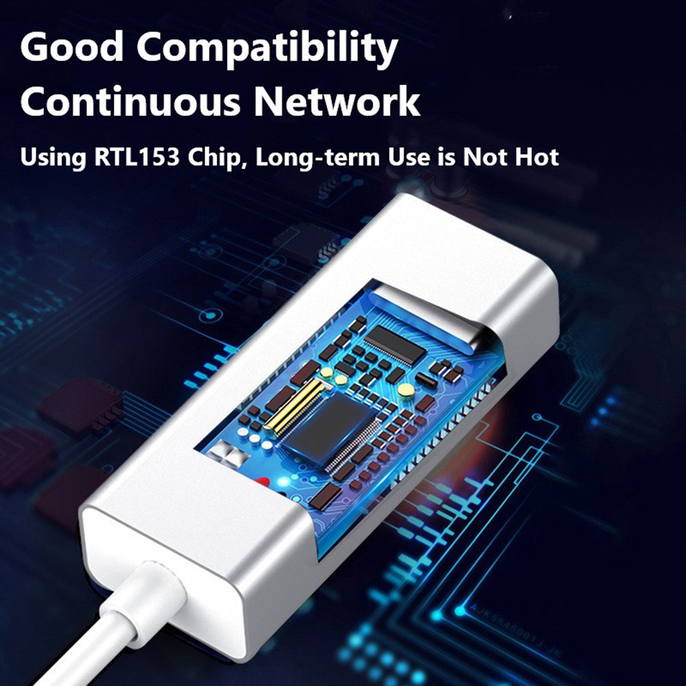  USB-C Till RJ45 Nätverksadapter Grå