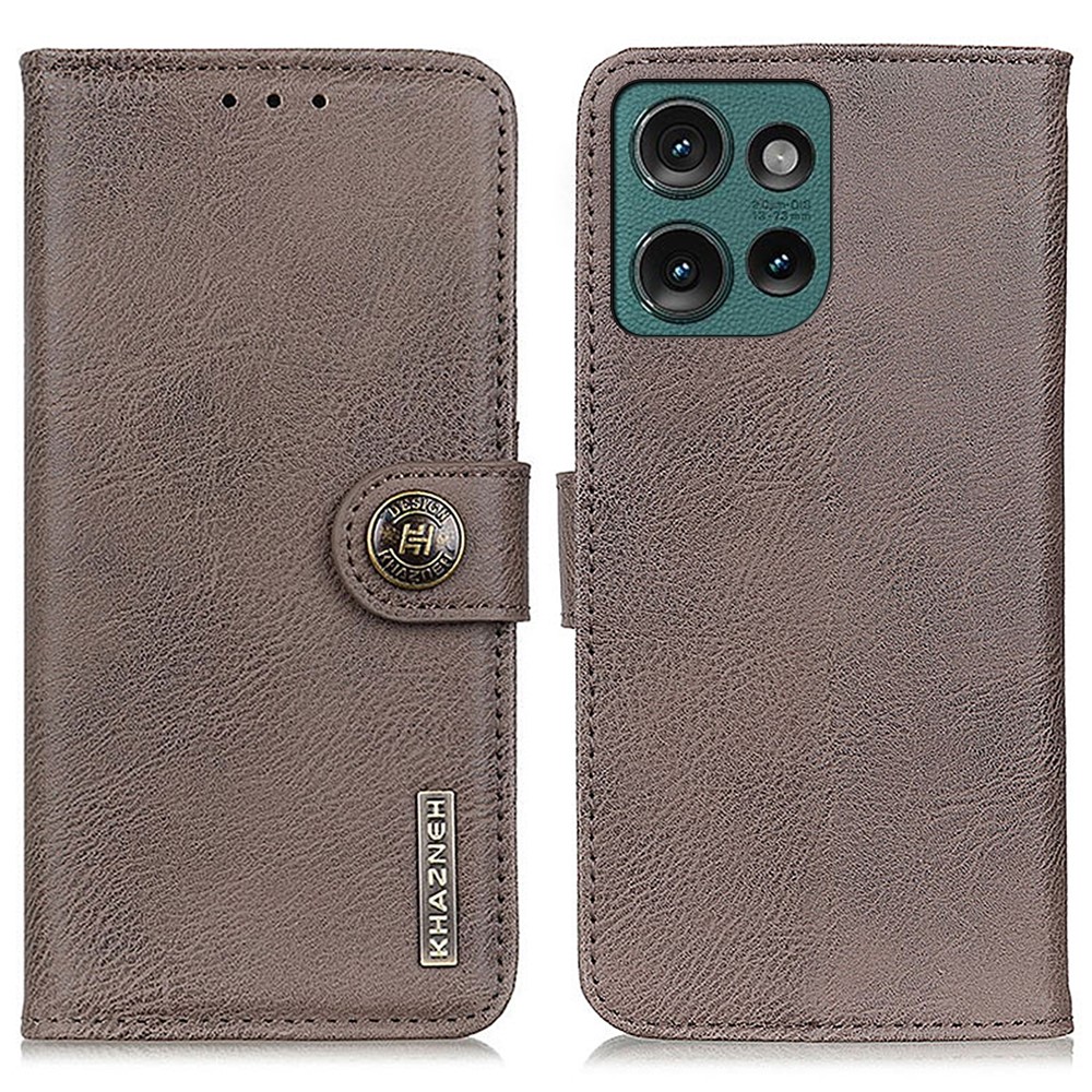 KHAZNEH KHAZNEH Motorola Edge 50 Neo Fodral Läder Khaki