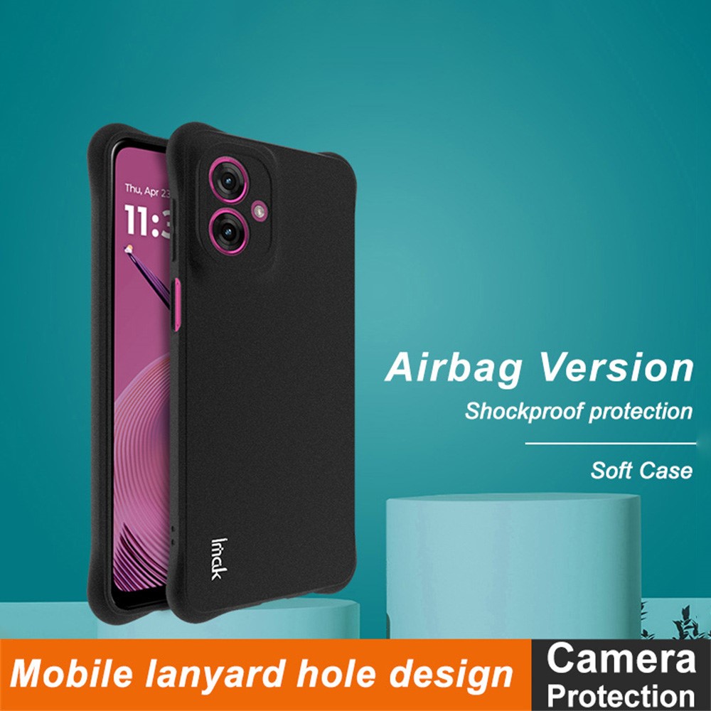 IMAK IMAK Motorola Moto G55 5G Skal TPU Shockproof Svart