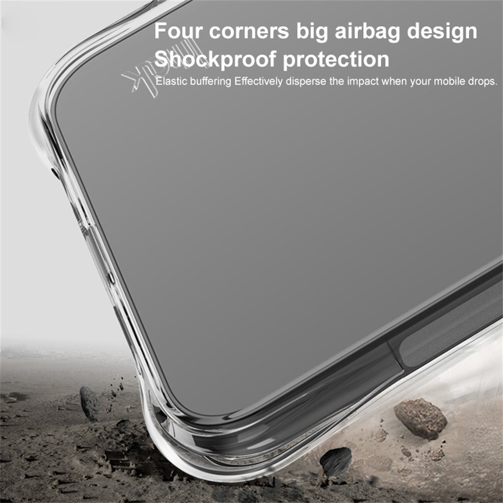 IMAK IMAK Motorola Moto G55 5G Skal TPU Shockproof Svart