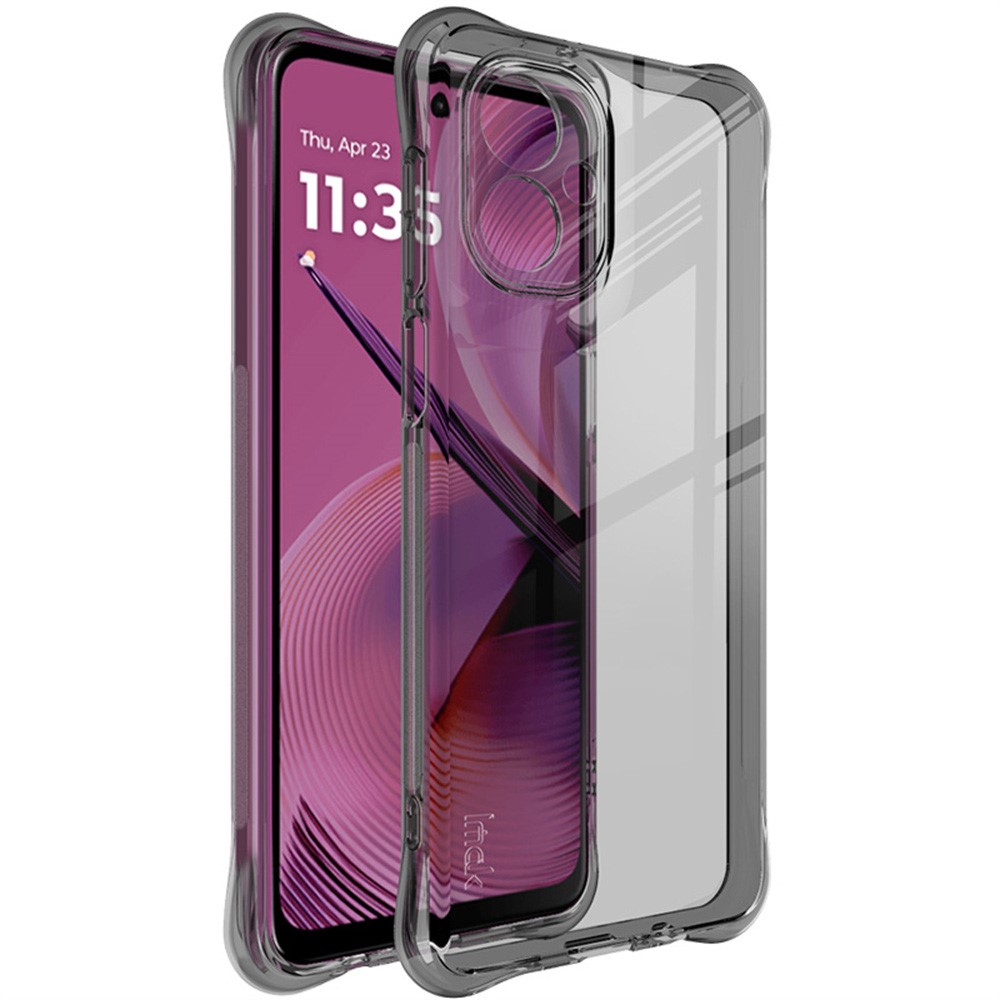 IMAK IMAK Motorola Moto G55 5G Skal TPU Shockproof Tonad Svart