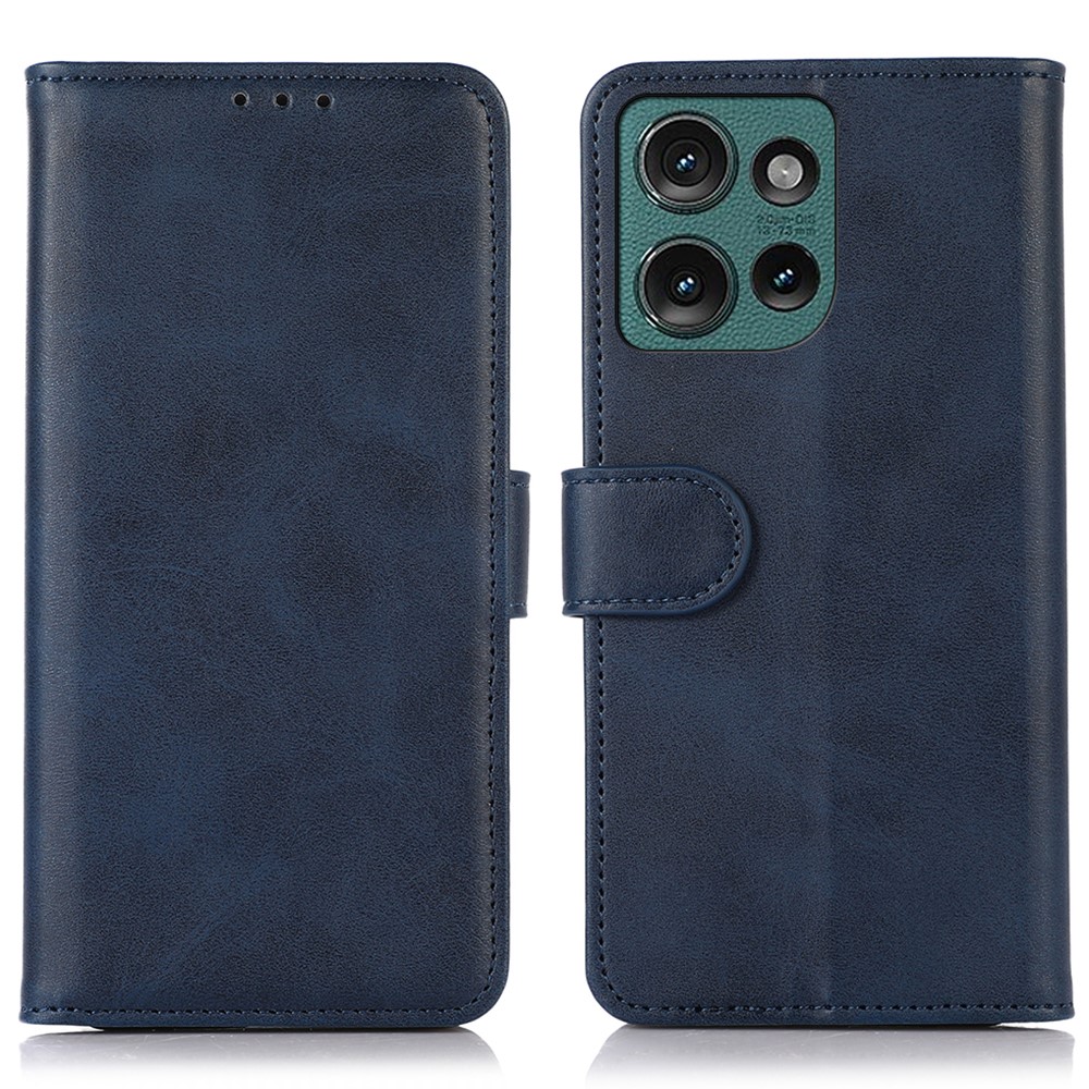  Motorola Edge 50 Neo Fodral Läder Blå