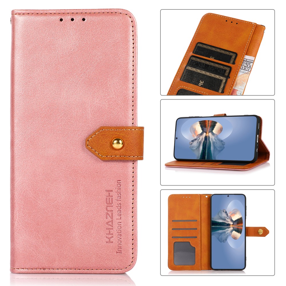 KHAZNEH KHAZNEH Motorola Edge 50 Neo Fodral Dual-Color Roséguld