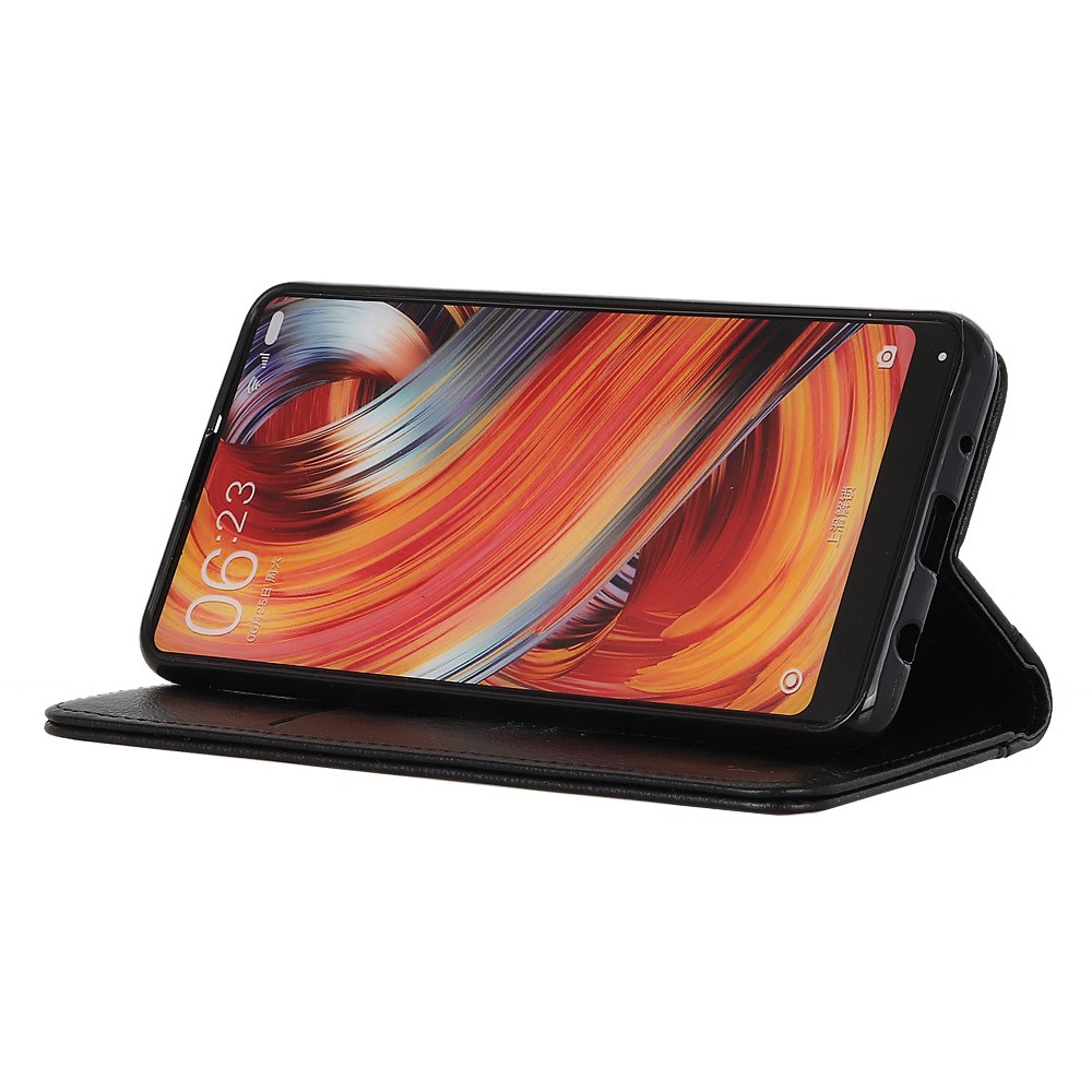  Motorola Edge 50 Neo Plånboksfodral Läder Svart